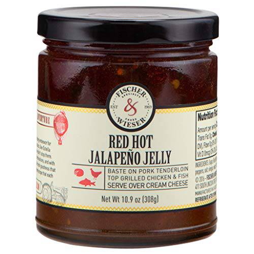 Fischer & Wieser Red Hot Jalapeno Jelly, 10.9 Oz., Pack Of 2