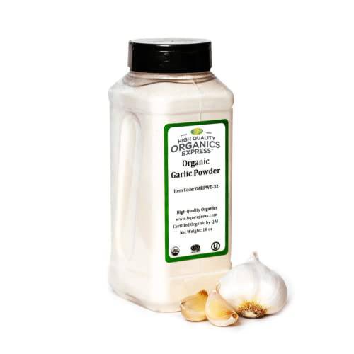 HQOExpress | Organic Garlic Powder | 18 oz. Chef Jar