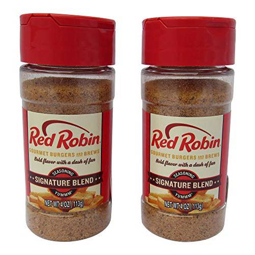 Red Robin Original Blend Signature Seasoning For Gourmet Burgers and Vegetables, Two 4 Ounce Bottles (8 Ounces Total)