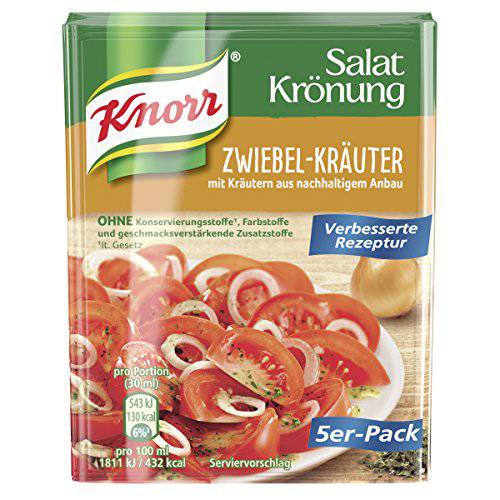 Knorr - Salat Kroenung Zwiebel-Kraeuter (Salad Seasoning) 5 Pack