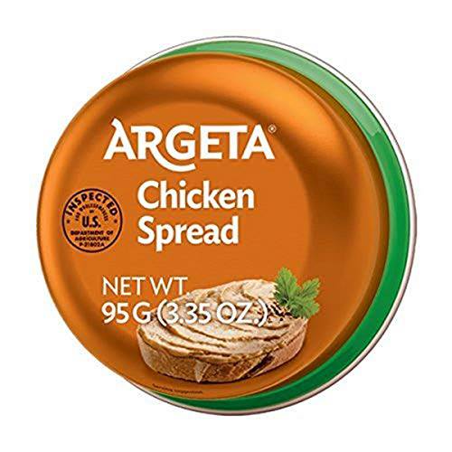 Argeta Pate Spread, Chicken, 95 Gram (Pack of 48)