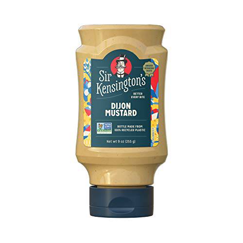 Sir Kensington’s Mustard, Dijon, Gluten Free, Certified Vegan, Non- GMO Project Verified, from 100% Grade-A Mustard Seeds, Shelf-Stable, 9 oz