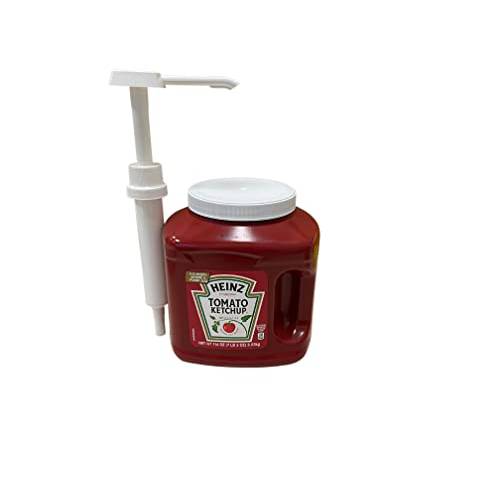 Heinz Kosher Tomato Ketchup 114 Ounce Jug Bundle with 1 oz Condiment Pump Kit