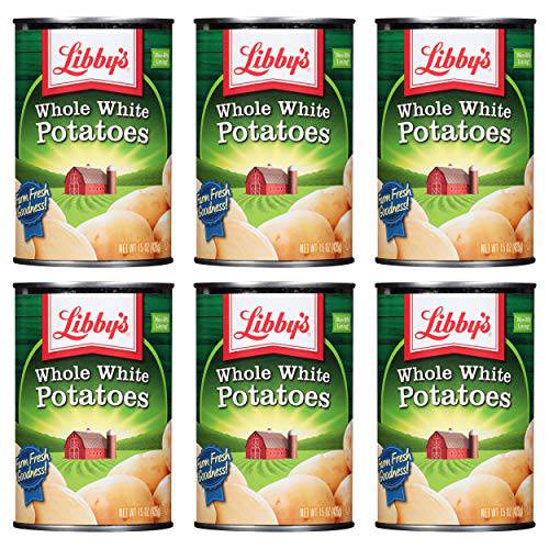 Libby’s Whole White Potatoes 15oz Cans (Pack of 6)