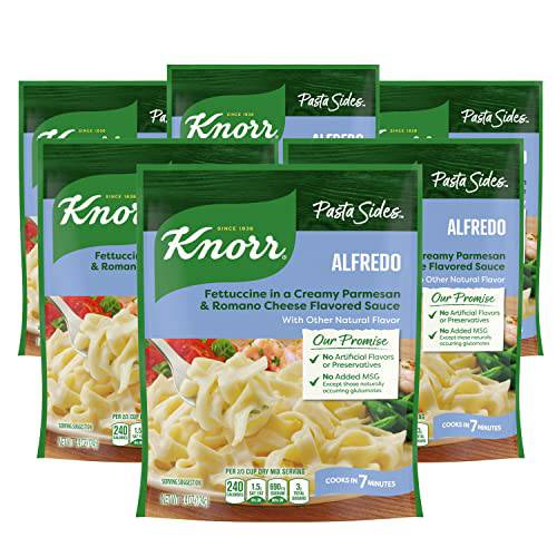 Knorr Pasta Side Dish For Delicious Quick Pasta Side Dishes Alfredo Fettuccine No Artificial Flavors, No Preservatives, No Added MSG 4.4 oz 6 Count