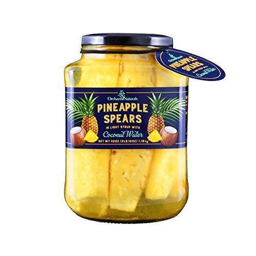 Orchard Naturals Pineapple Spears in Light Syrup with Coconut Water (42 Ounce)