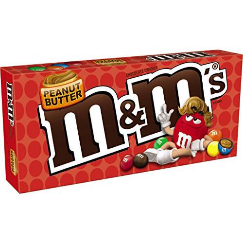M&M’S Peanut Butter Chocolate Candy 3-Ounce Movie Theater Box (Pack of 12)