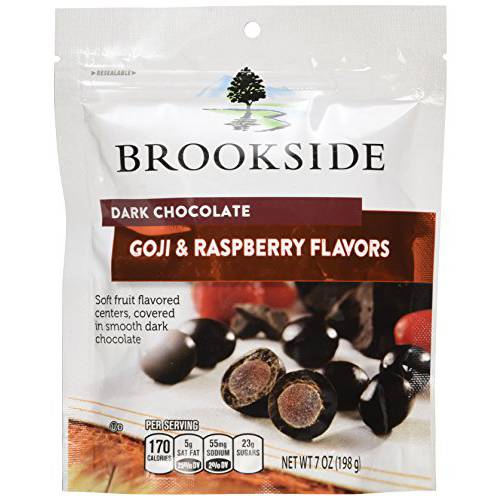 BROOKSIDE Dark Chocolate Candy, Goji & Raspberry, 7 Ounce