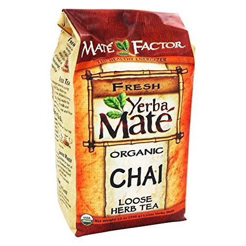 Mate Factor Yerba Organic Chai Loose, 12 Ounce