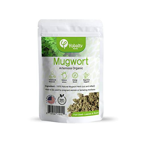 Mugwort Organic, 4 oz/113 Gr, Lucid Dream Tea, Artemisia Vulgaris, Mugwort Dried Herbs, Herbal leaves Tea, 4oz/113 GR, Mugwart Herb Loose Leaf, Improves digestion, Help to sleep.