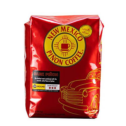 New Mexico Piñon Coffee Naturally Flavored Coffee (Dark Piñon Ground, 2 pound)