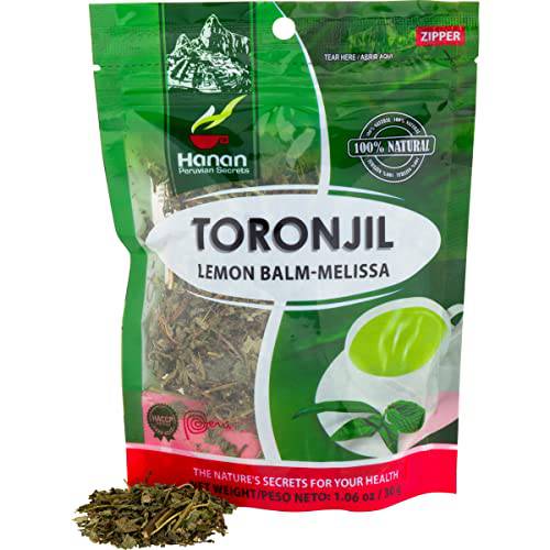 Hanan Lemon Balm Loose Leaf (Toronjil) 1.1oz (30g) - Melissa Herb for Relaxing Herbal Tea - Natural Dried Plant Leaves from Peru (not extract) – Melissa officinalis