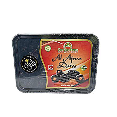 Al Ajwa Dates 800g No 1 Quality Dates imported from Saudi Arabia with AL-NOORA GIFT WRAP PACK