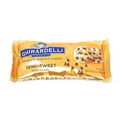 Ghirardelli Semi-Sweet Chocolate Chips - 12 Ounce (Pack of 3)