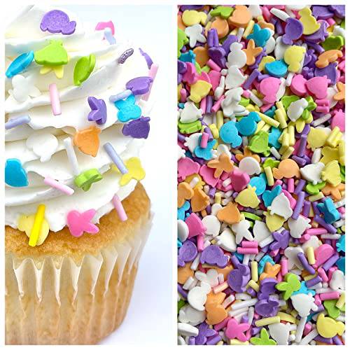Manvscakes | 7.2 ounces of spring themed sprinkle confetti | Easter sprinkles | Edible sprinkles | Cookie sprinkles | Cake sprinkles