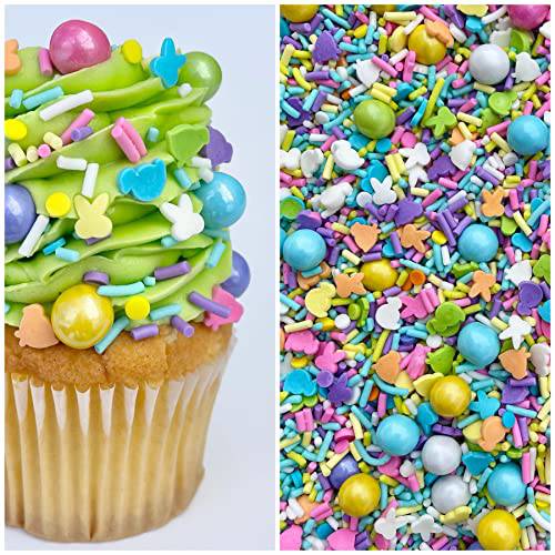Sprinkles | Easter Sprinkles | 8 Ounces | Pastel Sprinkles | Cake Sprinkles | Spring Sprinkles | Manvscakes