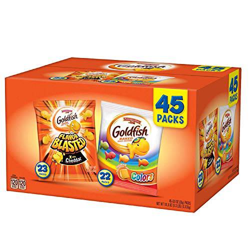 Pepperidge Farm Goldfish Variety Pack, 45 Count (Pack of 1)