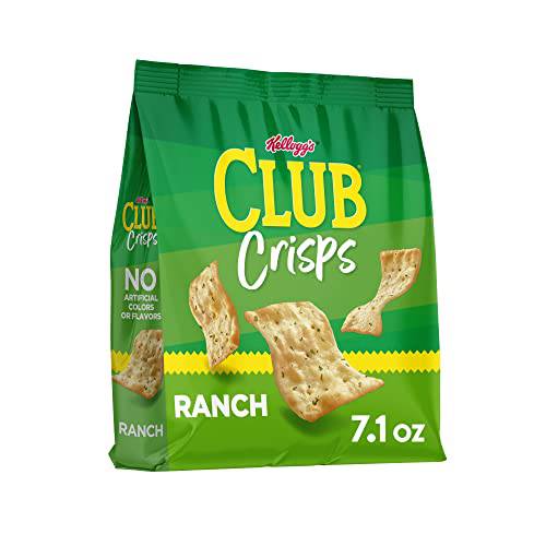 Club Cracker Crisps, Baked Snack Crackers, Party Snacks, Ranch (6 Bags)