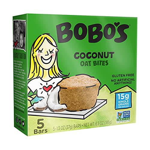 Bobo’s Oat Bites, Coconut, 1.3 Ounce - 5 Count (Pack of 1)
