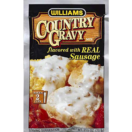 WILLIAMS Gravy Mix with Sausage, 2.5-Ounce (Pack of 12)