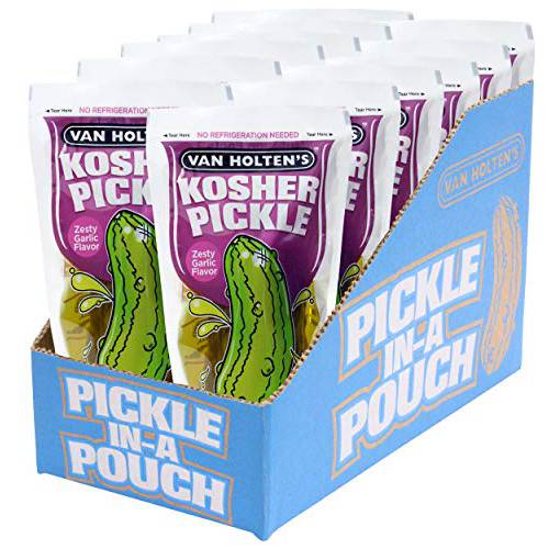 Van Holten’s Pickles - Jumbo Kosher Garlic Pickle-In-A-Pouch - 12 Pack