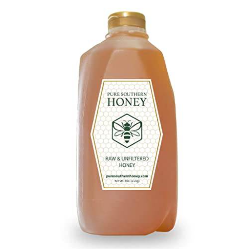 5 lbs. 100% Raw& Unfiltered Gallberry Honey - American Made by Pure Southern Honey