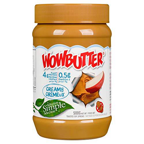 WOWBUTTER Spread Toasted Soy Creamy, 500 GR