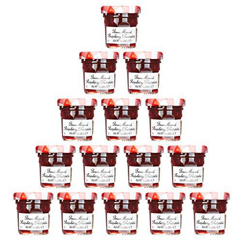 Bonne Maman Raspberry Mix Preserve 70% Mini Jars - 1 oz x 15 pcs Kosher