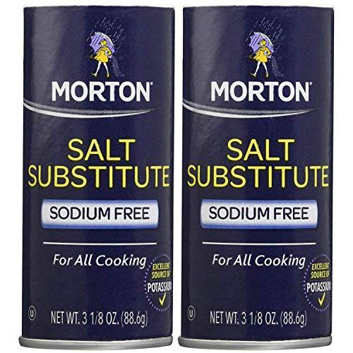 Morton Salt Substitute, 3.12 oz, 2 pk