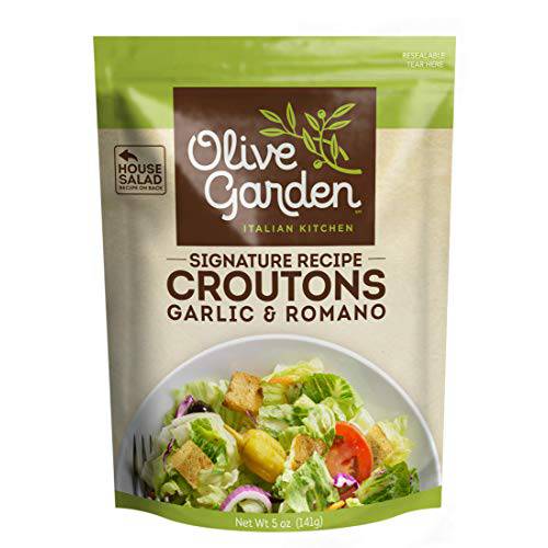 Olive Garden, Seasoned Croutons, Garlic and Romano, 5 Ounce Bag (Pack of 3) - SET OF 2