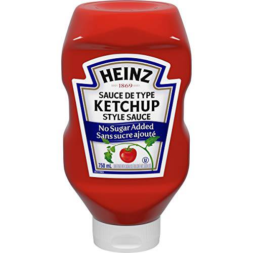 Heinz Ketchup No Sugar Added 1 Count 750ml 25.36 fluid ounces From Canada