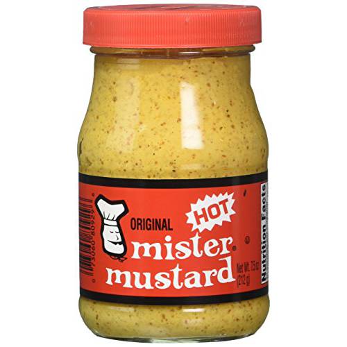 Mr. Mustard Mustard Hot, 7.5 Ounce (Pack of 1)