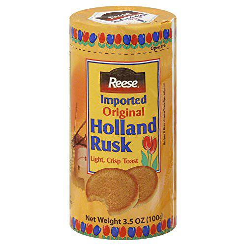 Reese Holland Rusk Light, Crisp Toast, 3.5-Ounce Package (Pack of 3)