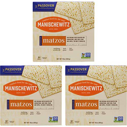 Manischewitz Kosher For Passover Matzo 3 LBS (3 Boxes)