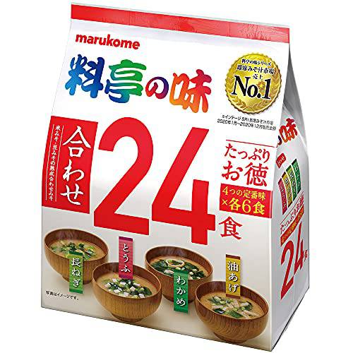 Marukome Plenty of taste of the restaurant Instant miso soup 24 meals