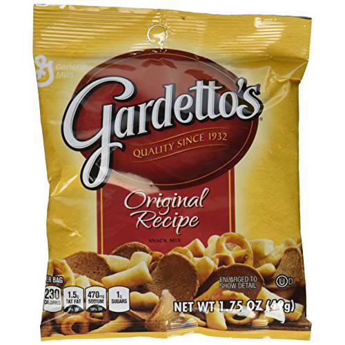 Gardetto Original Recipe Snack Mix, 1.75-Ounce Packages (9 Pack) Small Storage Space Friendly