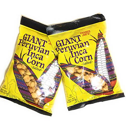 Trader Joes Giant Peruvian Inca Corn Salted Crunchy Snack 8 Oz - 2 Pack