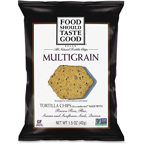 Food Should Taste Good Multigrain Tortilla Chips, 1.5 Oz (Pack of 24)