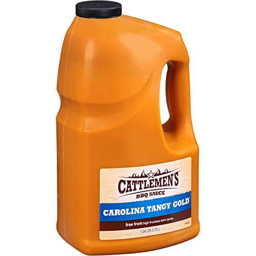 Cattlemen’s Carolina Tangy Gold BBQ Sauce, 1 gal - One Gallon Bulk Container of Tangy Gold Barbecue Sauce Blend of Creamy Mustard, Sweet Molasses, and More Perfect for Glazes