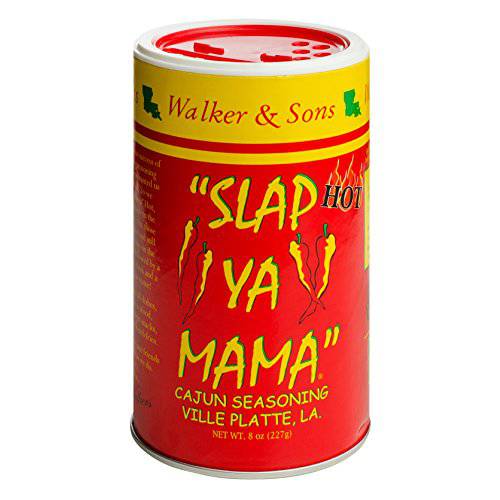 Slap Ya Mama Cajun Seasoning from Louisiana, Hot Blend, No MSG and Kosher, 8 Ounce Can
