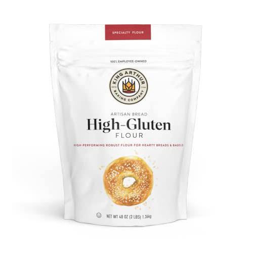 King Arthur High Gluten Flour, High Protein, 3 lb, White, 48 Ounces