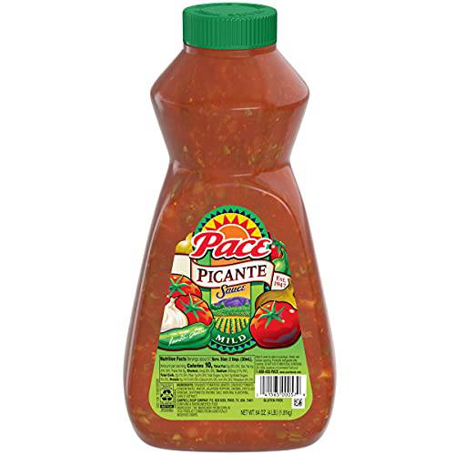Pace Mild Picante Sauce with Jalapeño, Tomato & Onion, 64 OZ Bottle (Pack of 6)