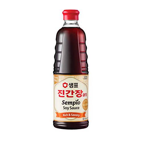 Sempio Soy Sauce Jin Gold F3, 29.08 Fl oz, 860mL (Non-GMO, Kosher)