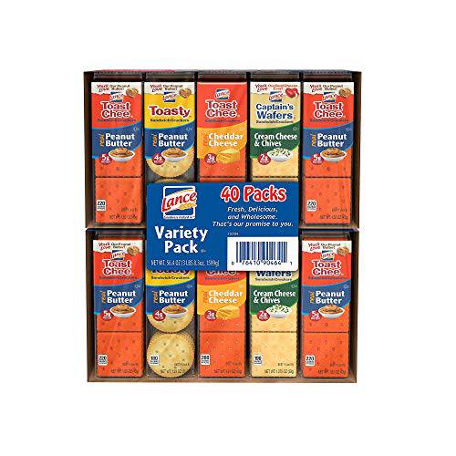An Item of Lance Sandwich Crackers, Variety Pack (1.41 oz, 40 ct.) - Pack of 2 - Bulk Disc