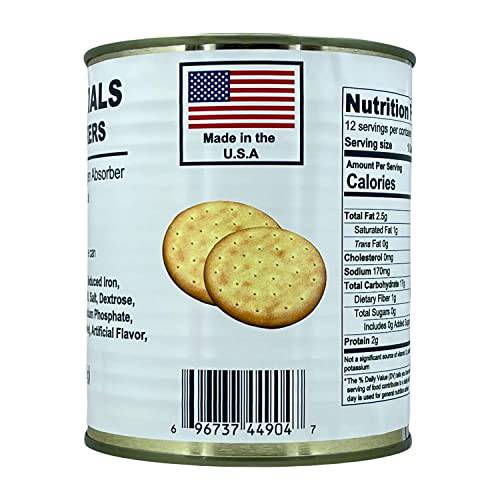 Future Essentials Sailor Pilot Bread Crackers | 100% Natural ingredients | Non GMO | Long Term Storage Shelf Stable | Emergency Survival Food Supply, Camping & Backpacking (2.5 size) 1 Can