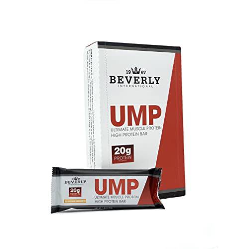 Beverly International UMP High Protein Bars - Almond Honey, 20g of Protein, 8g Fiber, All Natural, Soy Free Bar, 12 Pack
