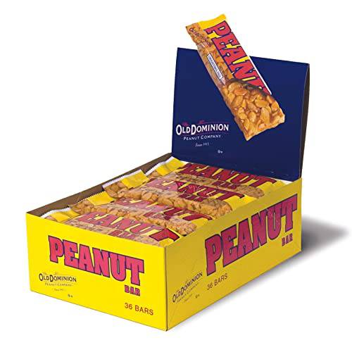 Old Dominion Peanut Block Bar, 1.65 Ounce - 36 Count Display Box, 36 Count (Pack of 1)
