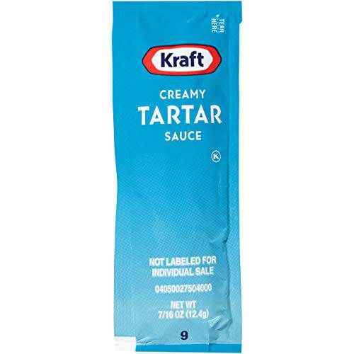 Kraft Creamy Tartar Sauce Packet Single Serve Packet (0.44 oz Packets, Pack of 200)