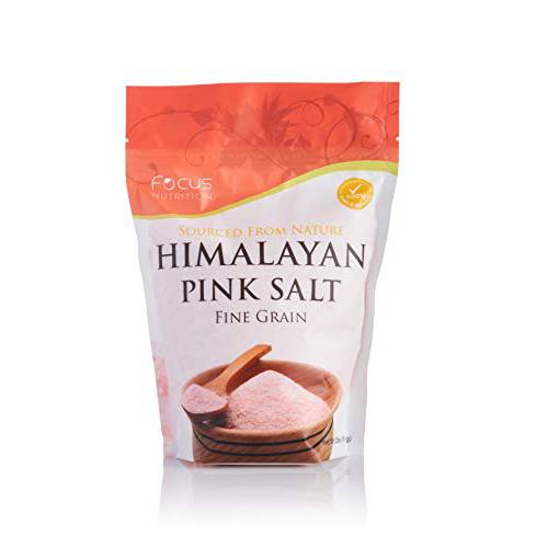 Focus Nutrition, Himalayan Pink Salt, 100% Natural Fine Grain, Resealable Pouch - 2 lbs