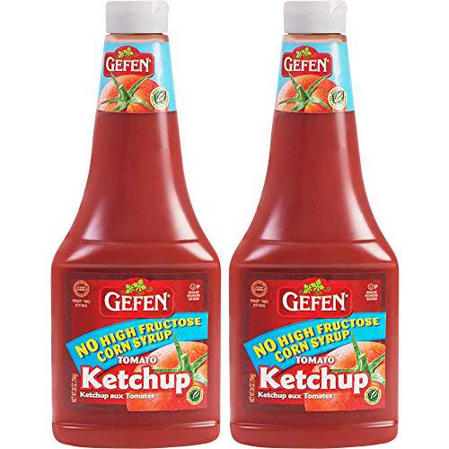 Gefen Fat Free Tomato Ketchup 28oz (2 Pack), All Natural, Cholesterol Free, No High Fructose Corn Syrup,Kosher for Passover